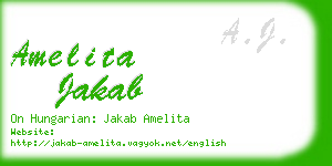 amelita jakab business card